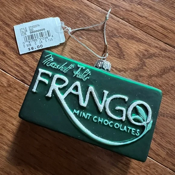 VINTAGE Marshall Fields Frango Mint Ornament